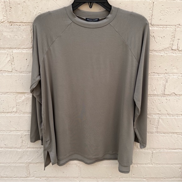 Eileen Fisher Fine Jersey Crew Neck Top NEW - Picture 10 of 15